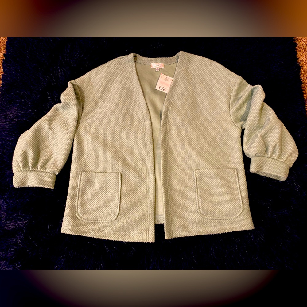 NWT sea foam green womans blazer,size XL,NO smoke/smells/pets